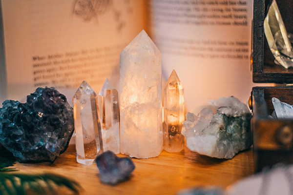 Healing Crystals and Book